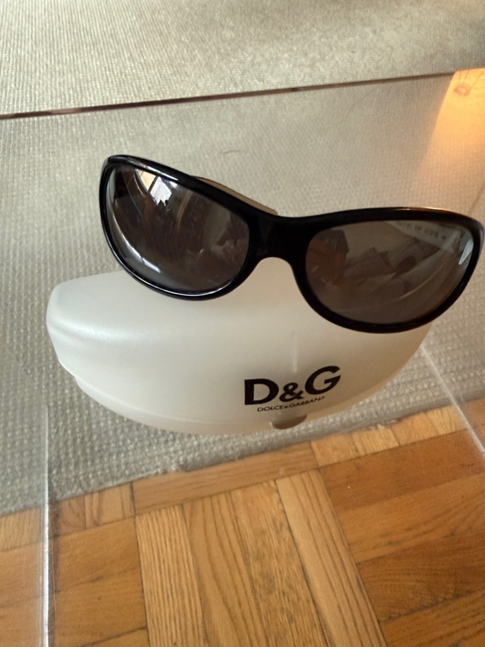 D&G Dolce & Gabbana mirrored  sporty sunglasses